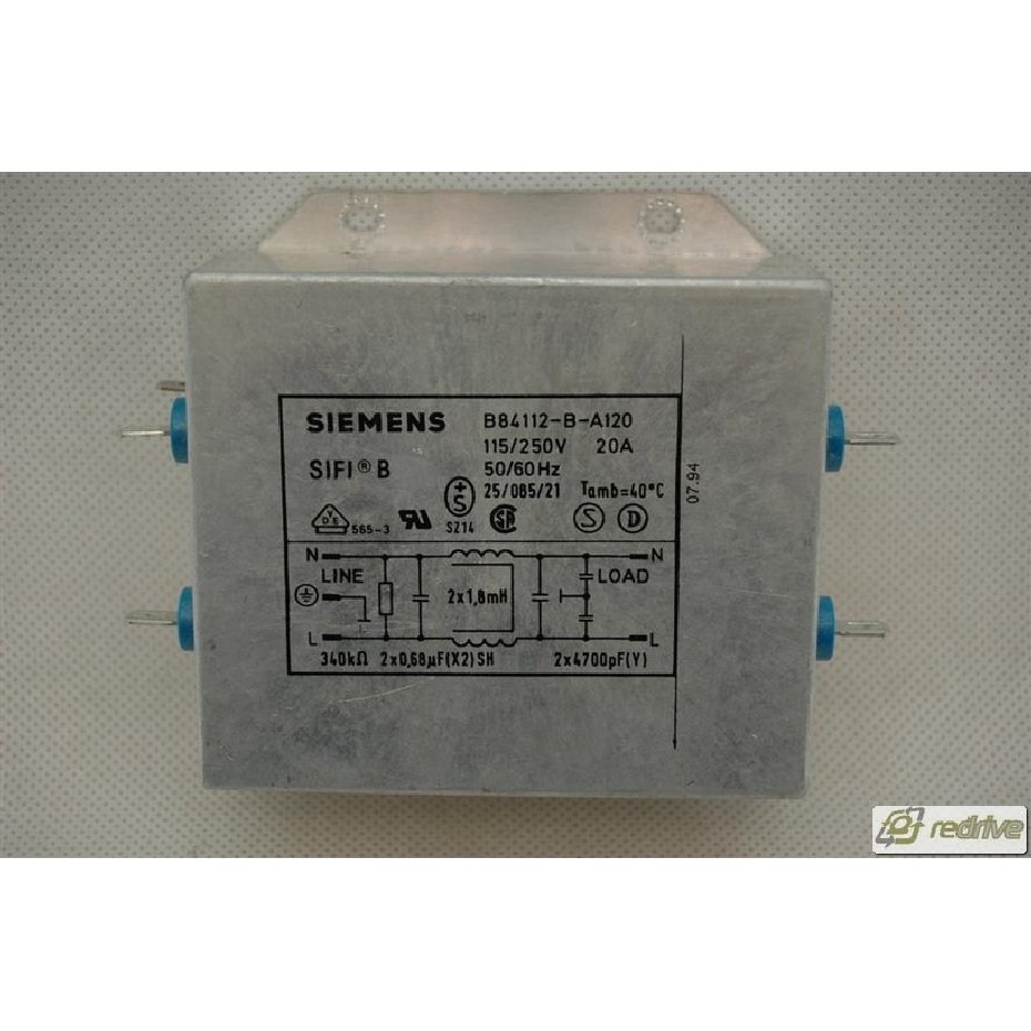 SIEMENS B84112-B-A120 SIFI-B Series AC Filter 250V 20A