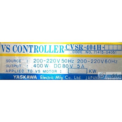 Yaskawa VS Motor Controller CVSR-404H AC 220V / DC 80V